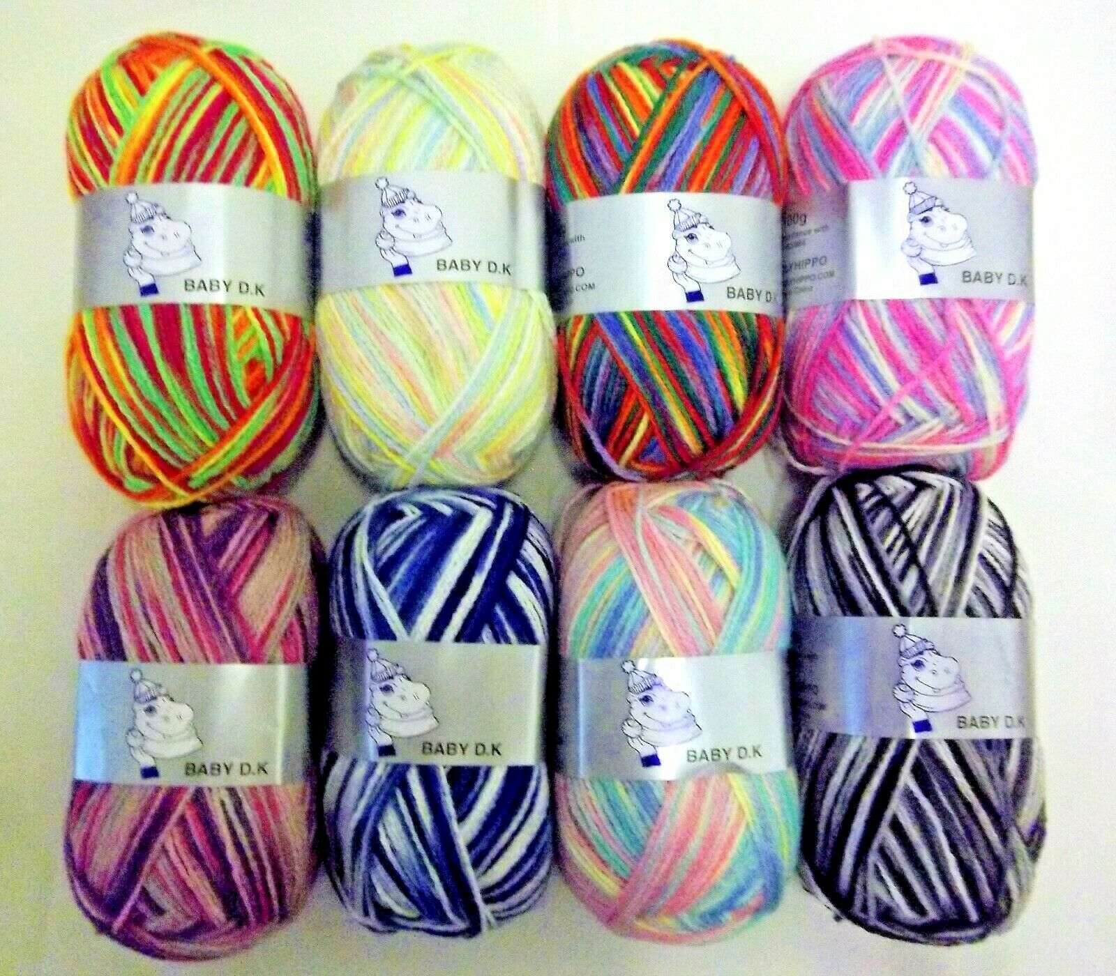 Woolyhippo Random DK 100 Acrylic Wool Double Knitting Yarn 100g