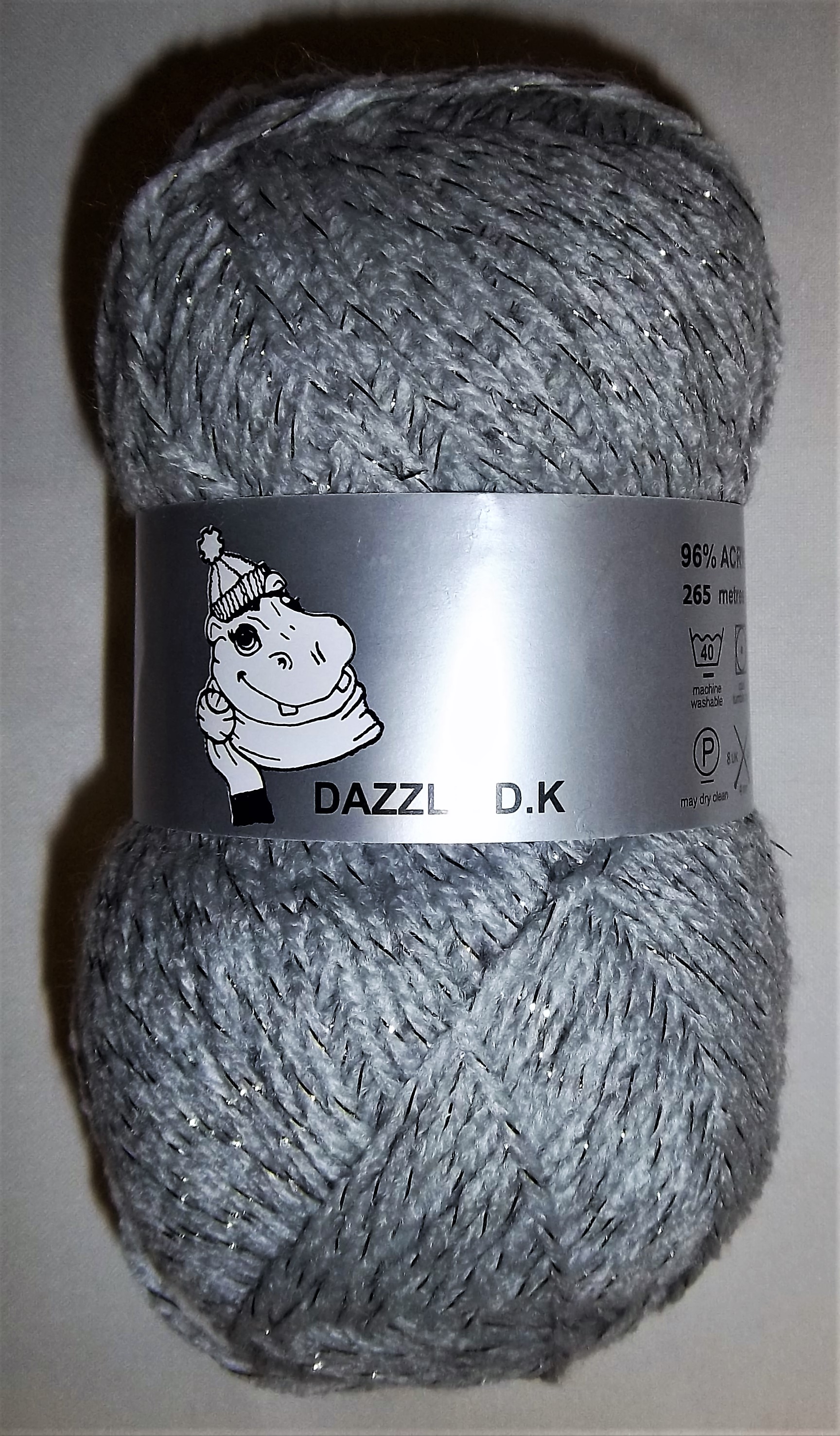 DK Woolyhippo Dazzle DK Glitter Yarn Acrylic Polyester Double Knitting 100g Wool 